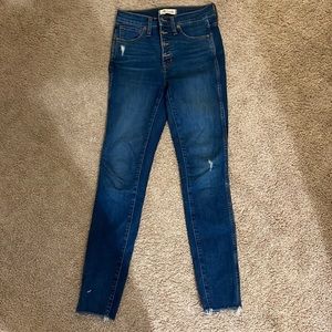 Madewell 10” high rise skinny 25